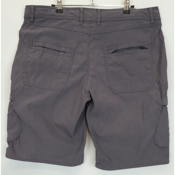 Weatherproof Cargo Utility Shorts Zip Pockets Men 36 Gray Techwear Normcore - Picture 2 of 11